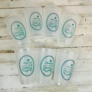 Lot of 7 Masters Souvenir Cups 2010, 2011, 2012 Augusta National PGA Golf